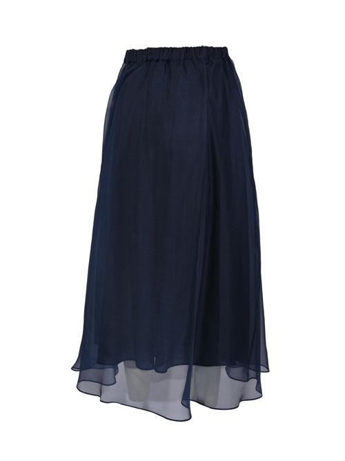 Gonna a pieghe WKDVISINO in organza di seta WEEKEND MAX MARA | 2615101032600004